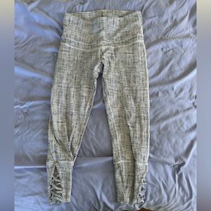 Prana Black and White Patterned Leggings